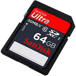 Cartão SD Sandisk Ultra UHS-I Classe 10 64GB