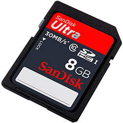 Cartão SD Sandisk Ultra UHS-I Classe 10 8GB
