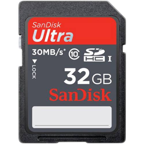 Tudo sobre 'Cartão SD Sandisk Ultra UHS-I Classe 10 32GB'