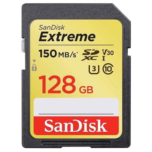 Cartão Sd Sdxc 128Gb Sandisk Extreme 150Mb/S U3 Lacrado
