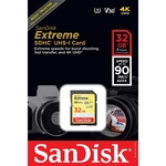Cartão Sd Sdxc Sandisk Extreme 32gb 90mb/s Uhs-3 U3
