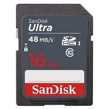 Cartão Sd Ultra 16gb 48mb's Sandisk Classe 10