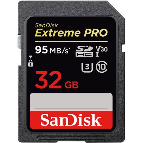 Cartão SDHC 32Gb SanDisk Extreme Pro 95MB/s Classe 10 UHS-I 4K