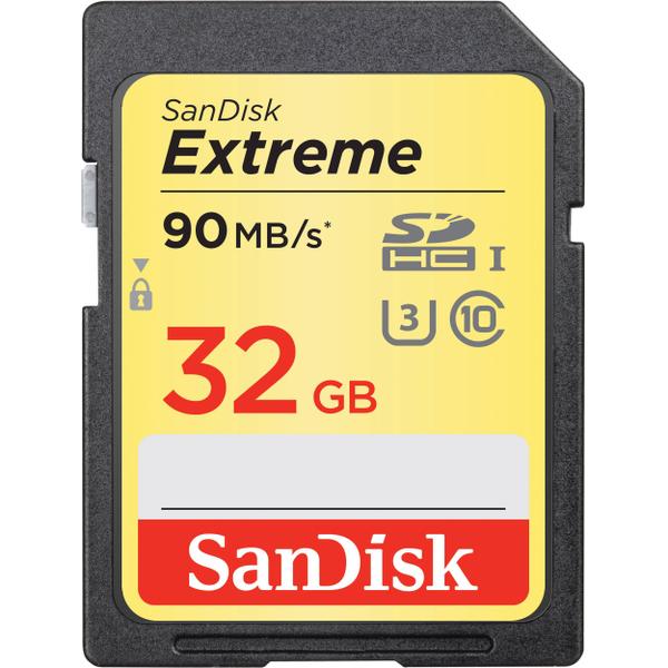 Cartão SDHC Sandisk UHS-I Extreme 32GB - 90MB/s