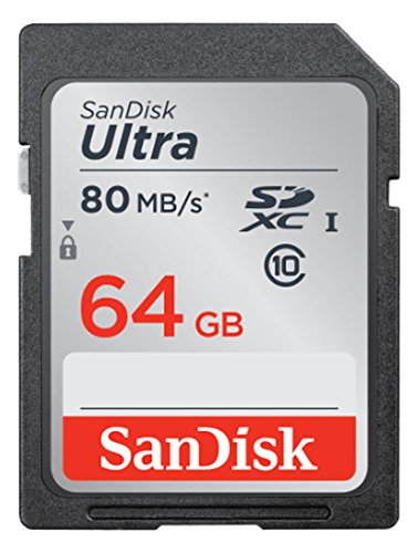 Cartão SDXC 64GB Sandisk Ultra 80 Mb/s Classe 10 UHS-I