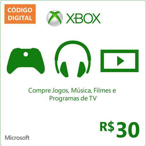 Cartão Xbox Live Card Pré-Pago Microsoft