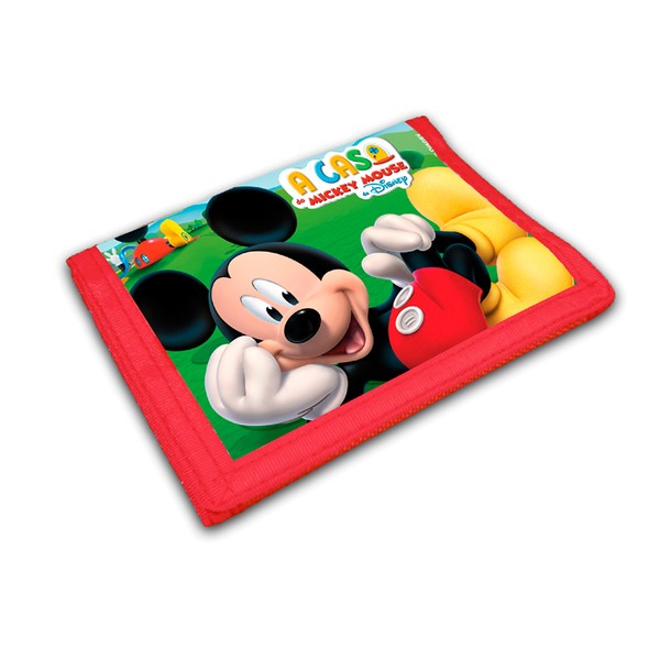 Carteira Infantil Mickey Disney com Diversos Compartimentos - Comercial Wei