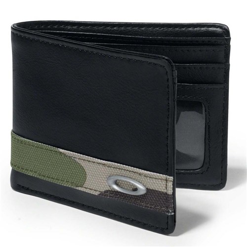 Carteira Oakley Dry Goods Camuflada Leather Wallet