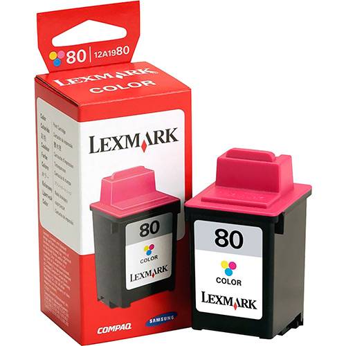 Cartucho de Tinta Colorida 12A1980 - Lexmark
