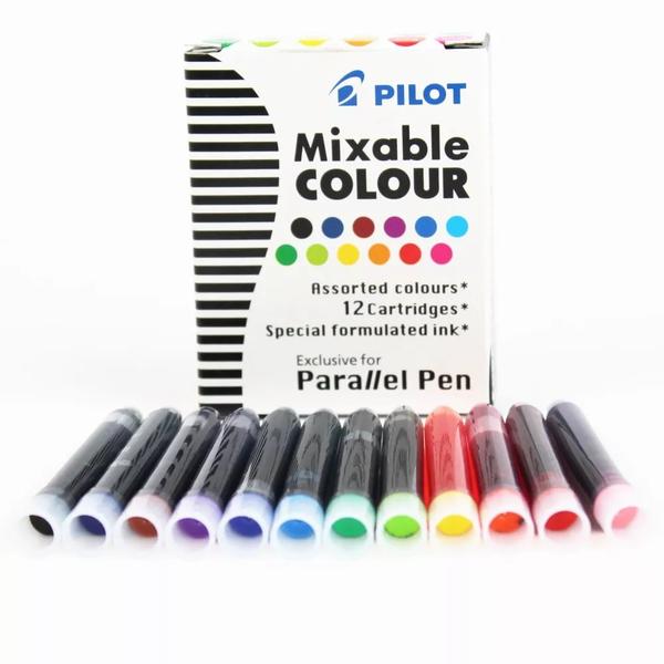 Cartucho de Tinta Pilot para Caneta Parallel Pen - 12 Cores