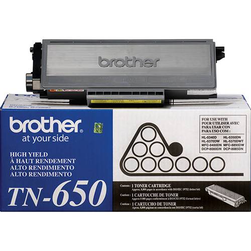 Tamanhos, Medidas e Dimensões do produto Cartucho de Toner Mono para Impressão a Laser TN650 - Brother