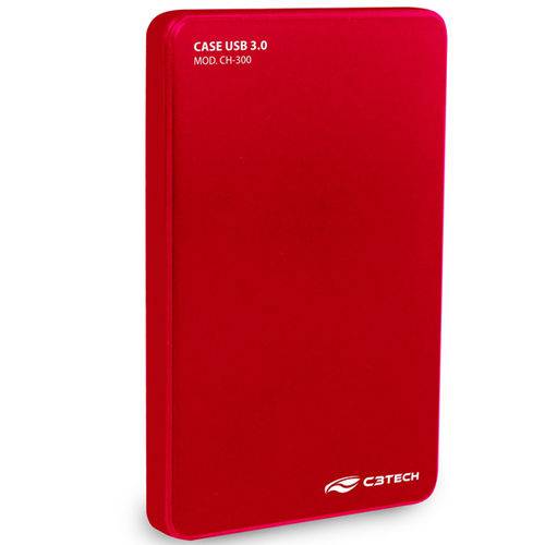 Case C3 Tech P/ HD 2.5´ USB 3.0, Vermelho - Ch-300RD