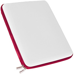 Case em Poliéster P/ Notebook 10.1" - Branco/ Vermelho - Maxprint