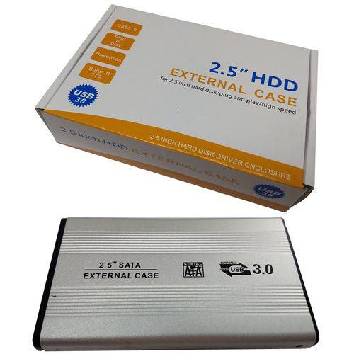Case Externa para HD Sata 2.5 USB 3.0 Gaveta HD de Notebook