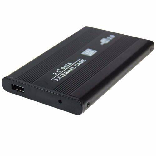 Case Externo para HD 2,5'' Notebook Sata USB 2.0 Preto ou Prata