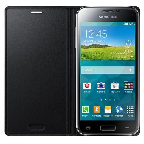 Case Flip Cover Para Galaxy S5 Mini Preta Ef-Fg800bbegbr Samsung