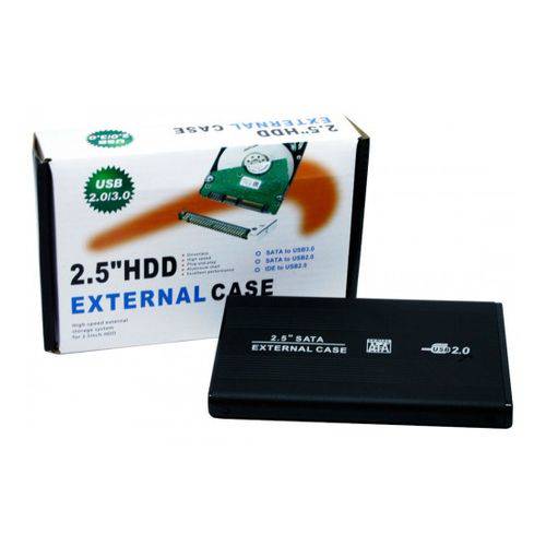 Tudo sobre 'Case Gaveta para HD de Notebook 2,5 USB 2.0 SHINKA'