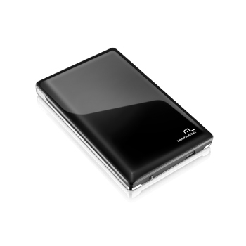 Case para HD 2.5 Multilaser GA115 - Black Piano - USB 3.0