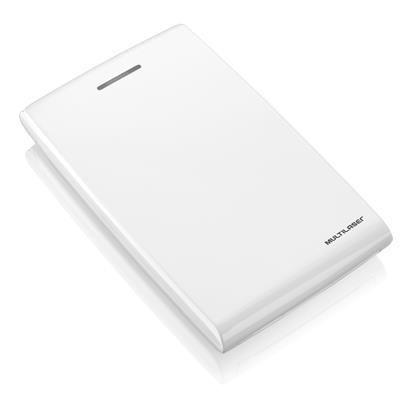 Case para HD Externo 2.5'' Sata White Piano Ga080 Multilaser