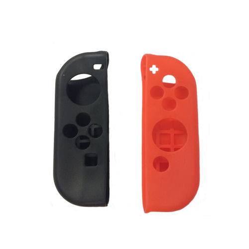 Case Silicone Nintendo Switch Proteção para Controle Joy-con - Vermelho/ Preto