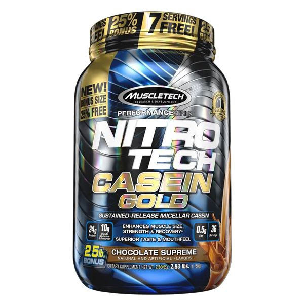Caseína Gold Nitro Tech 1,15kg - Muscletech