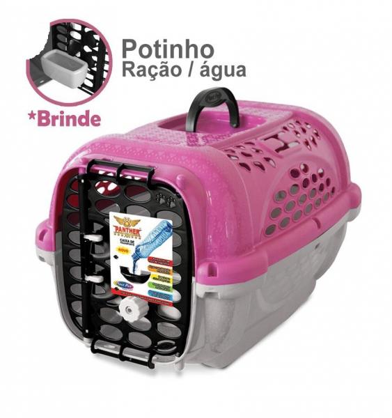 Casinha Caixa de Transporte para Cães e Gatos Panther N2 - Plast Pet