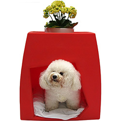Casinha para Cachorro Decorativa Vermelha Pet Pequeno - Meemo
