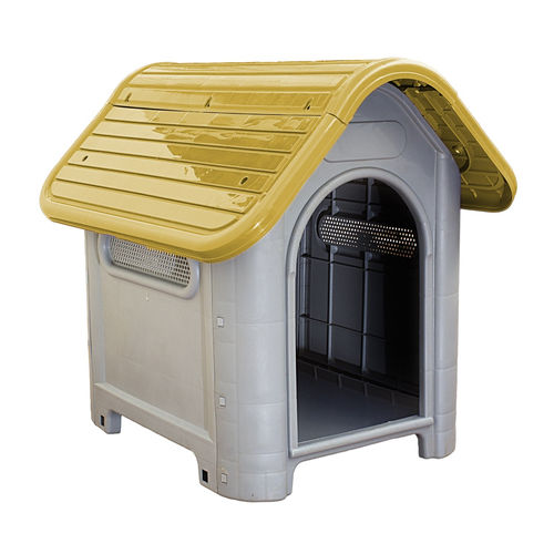 Casinha Plástica para Cachorro Dog Home Número 3 Amarelo