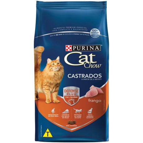 Tudo sobre 'Cat Chow Gatos Castrados Sabor Frango 10,1kg -'