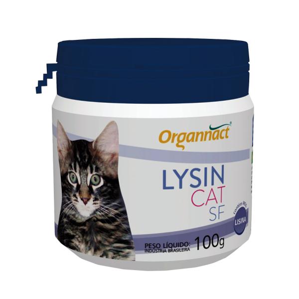 Cat Lysin SF 100g Organnact Suplemento Gatos