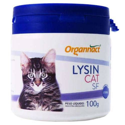 Cat Lysin Sf 100g Organnact Suplemento para Gatos