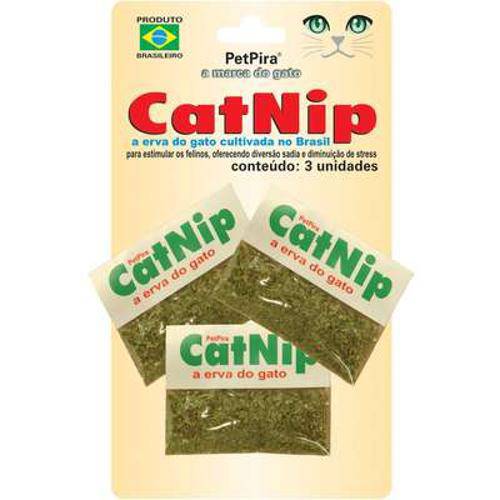 Catnip Petpira Erva do Gato - 3 Unidades de 3 G