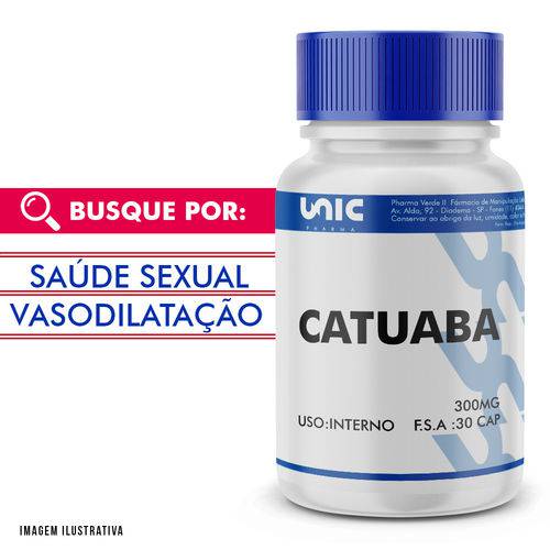 Catuaba 300mg 30 Caps - Unicpharma