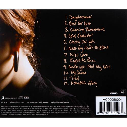 Tudo sobre 'CD Adele 19'