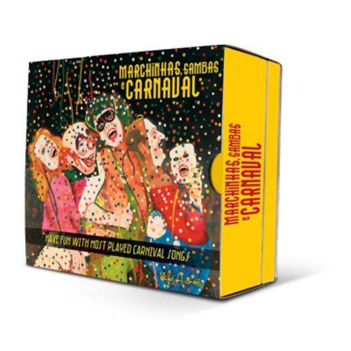 Cd Marchinhas, Samba e Carnaval - Diversos Nacionais (box 4cds)