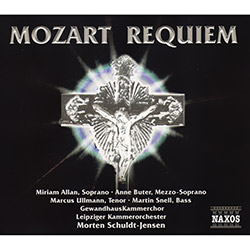 Tudo sobre 'CD Mozart Requiem Miriam Allan, Soprana - Anne Buter, Mezzo - Soprano - Marcus Ullmann, Tenor - Martin Snell, Bass - GewandhausKammerchor - Leipziger Kammerorchester - Morten Schuldt-Jensen'