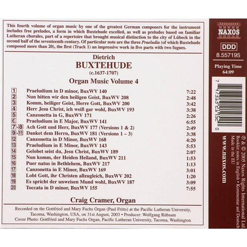 CD Organ Music, Vol. 4 (Importado)