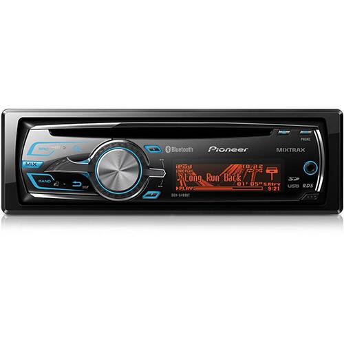CD Player Automotivo Deh-6480Bt com Mixtrax, Bluetooth, Mp3, USB Traseiro e Entrada Auxiliar - Pioneer