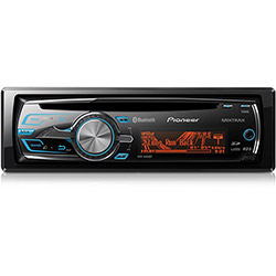 CD Player Automotivo Deh-6480Bt com Mixtrax, Bluetooth, Mp3, USB Traseiro e Entrada Auxiliar - Pioneer
