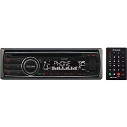 CD Player Automotivo Ícone CD4153BT - Bluetooth, Painel Destacável, Controle Remoto, Entradas USB, SD e AUX