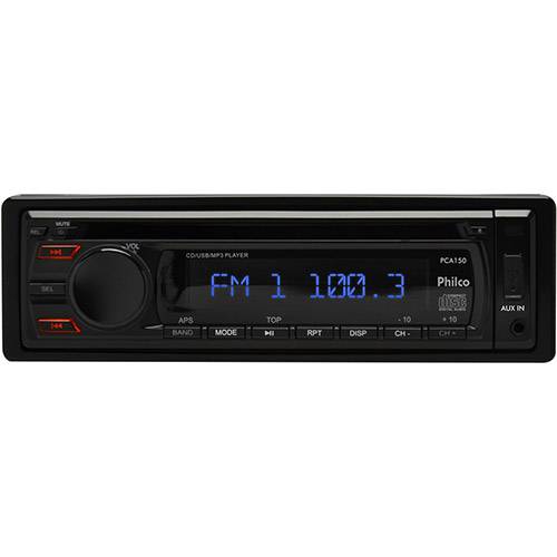 CD Player Automotivo Philco PCA 150 AM/FM com Entrada USB e Entrada Auxiliar
