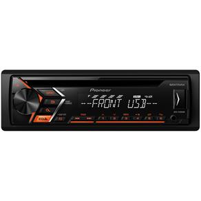 CD Player Automotivo Pioneer DEH-S1080UB com Rádio FM,Reprodução MP3 e Entrada USB