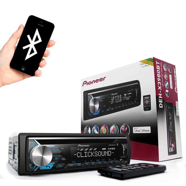 CD Player Automotivo Pioneer Deh-X3980bt Mixtrax USB Aux Bluetooth