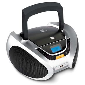 CD Player Portátil Dazz 651380 com MP3, Bluetooth, Entrada USB, Entrada Auxiliar e Rádio FM – 5W