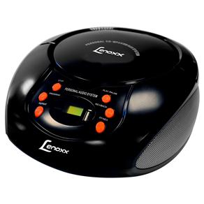 CD Player Portátil Lenoxx BD-124 com MP3, Entrada USB, Entrada Auxiliar, Rádio AM/FM – 3,5 W