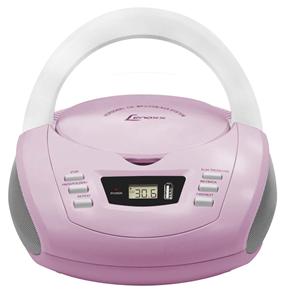 CD Player Portátil Lenoxx BD125LB com MP3, Entrada USB, Entrada Auxiliar e Rádio AM/FM – 3,5 W