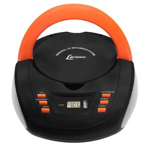 CD Player Portátil Lenoxx BD125PL com MP3, Entrada USB, Entrada Auxiliar e Rádio AM/FM – 3,5 W