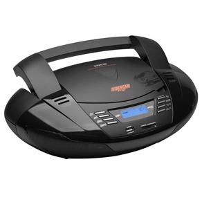CD Player Portátil NKS PCD 6900 com Entrada USB, Leitor de Cartão SD, Entrada Auxiliar de Áudio e Rádio AM/FM – 3,6 W