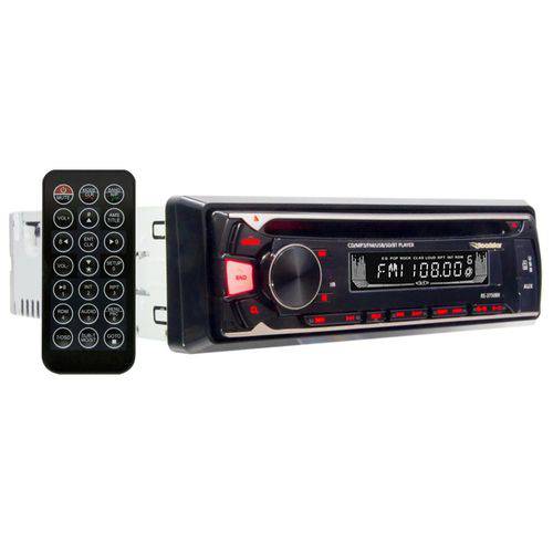 CD Player Roadstar RS3750BR CD SD USB Mp3 Rádio AM FM com Bluetooth Display 3 Cores