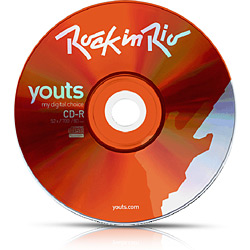 CD-R Youts 52x Colorful Laranja - Rock In Rio - Microservice
